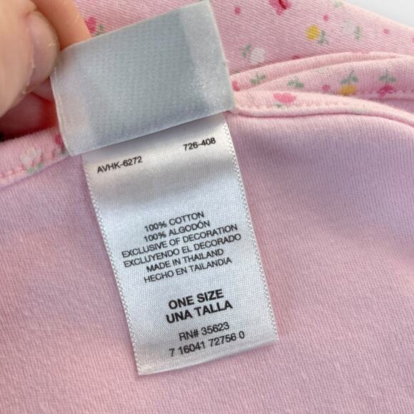 Child of Mine Carters Dainty Floral Baby Blanket Pink Flower Butterfly Cotton - Picture 5 of 6